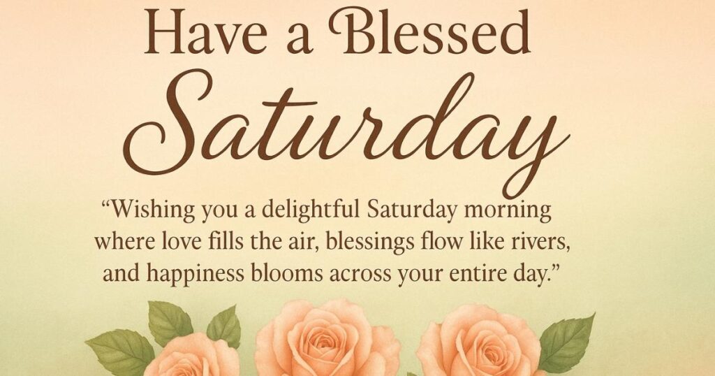 Delightful Saturday Morning Blessings