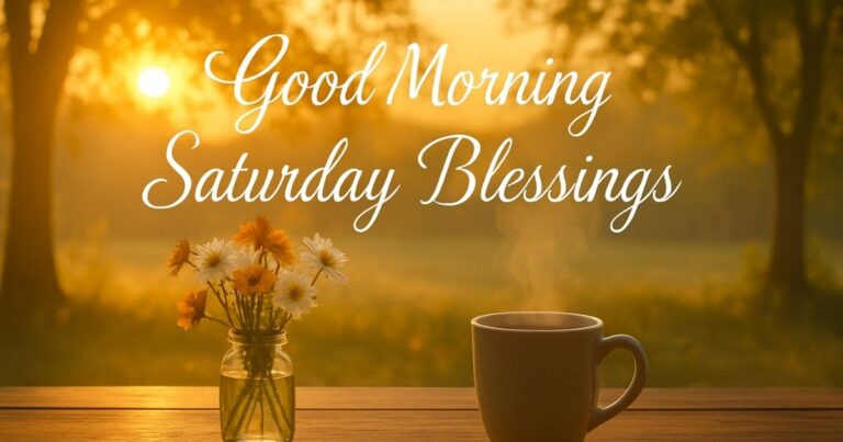 Good Morning Saturday Blessings