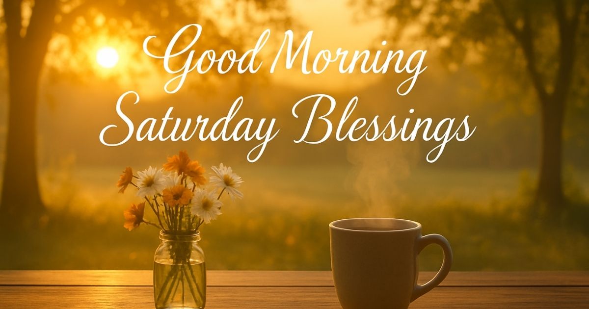 Good Morning Saturday Blessings