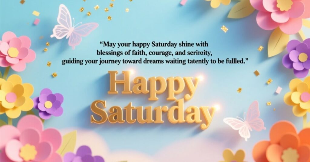 Happy Saturday Blessings