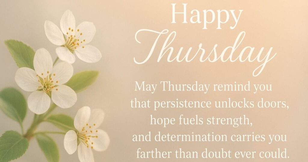 Motivational Thursday Blessings Quotes