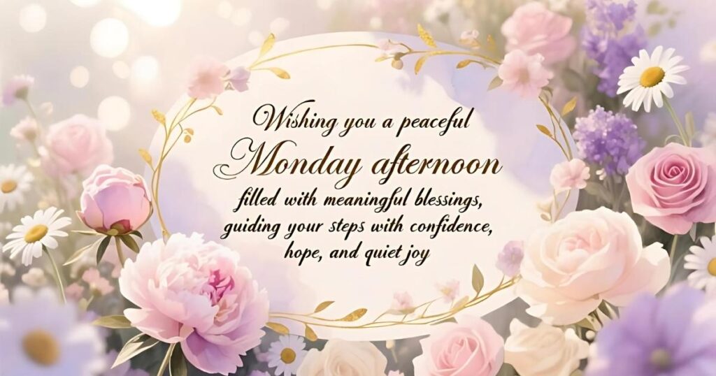 Positive Monday Afternoon Blessings