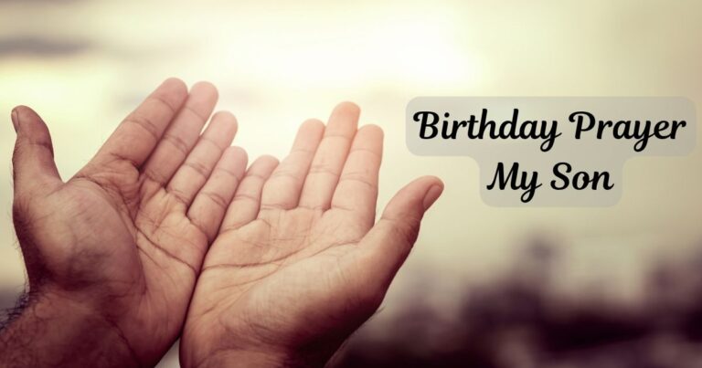 Birthday Prayer My Son