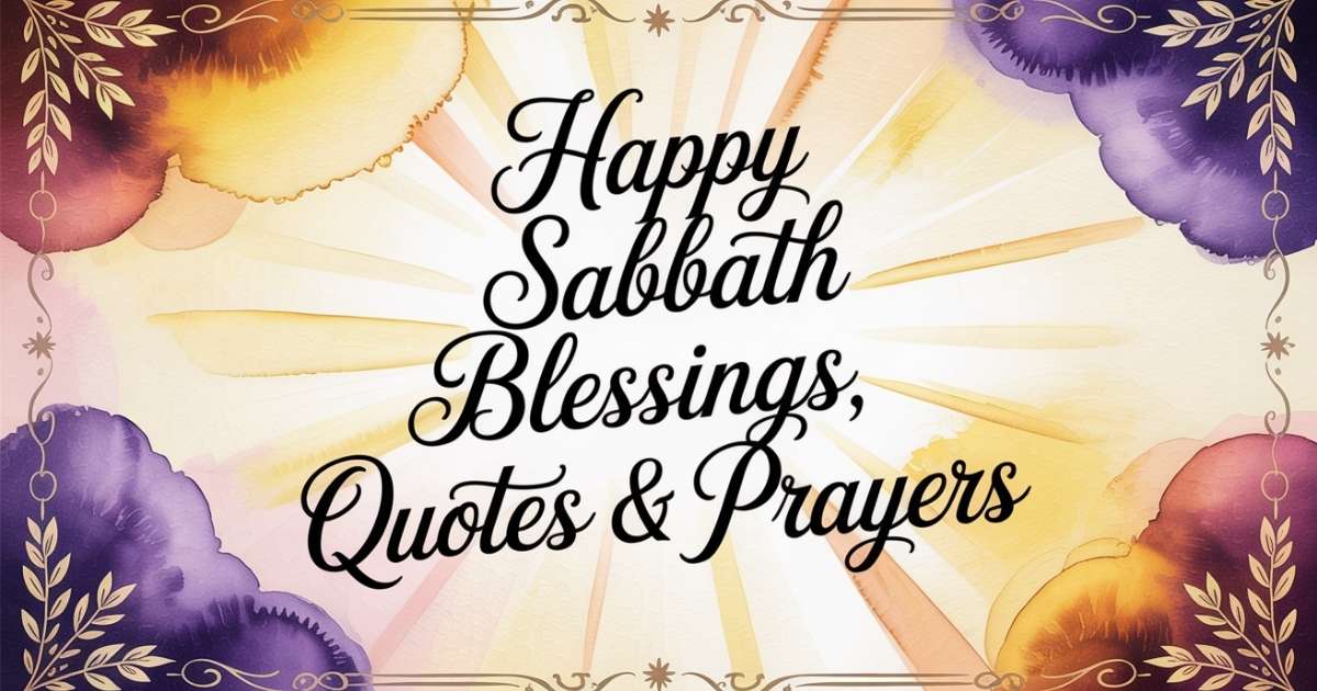 Sabbath blessings