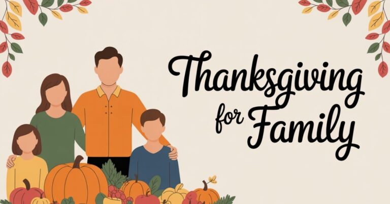 Thanksgiving Prayer For Family